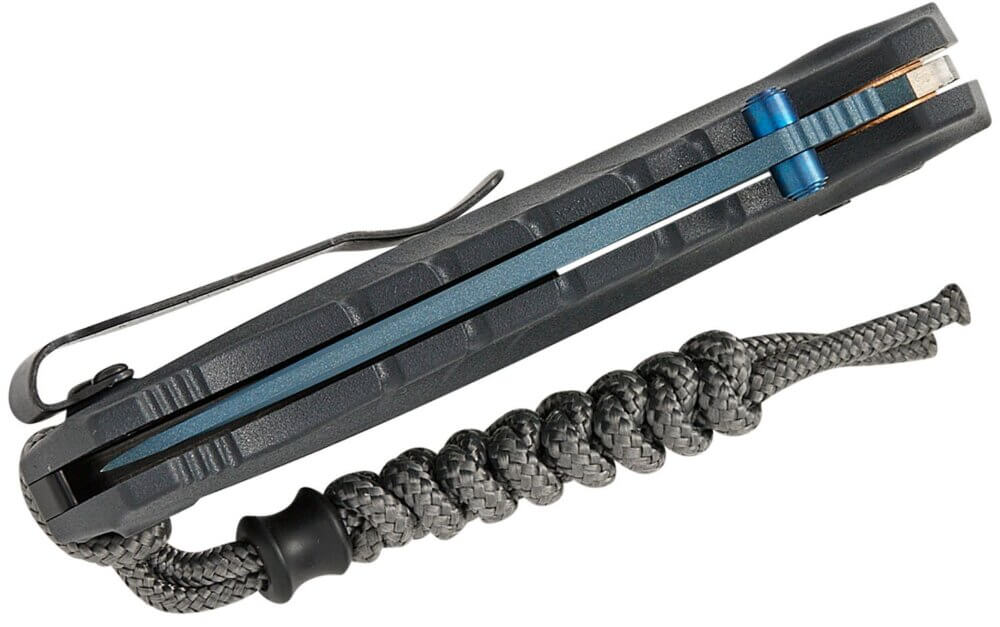 Benchmade, Water Mini Adira, Blue Drop Point. 3.21", Tempest Gray (18065BT-01) - Image 6