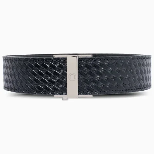 Nexbelt Thin Bar, EDC Ratchet Belt 1.5", Basket Weave Black (PCS5198)
