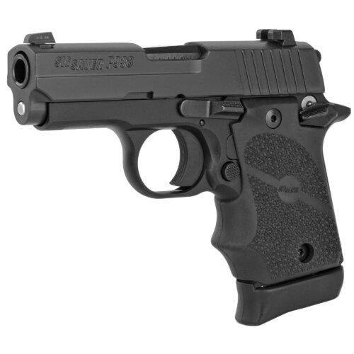 Sig Sauer, P938, Semi-Auto, SAO, Metal Frame Pistol, Sub-Compact, 9MM, Black (938-9-BRG-AMBI)