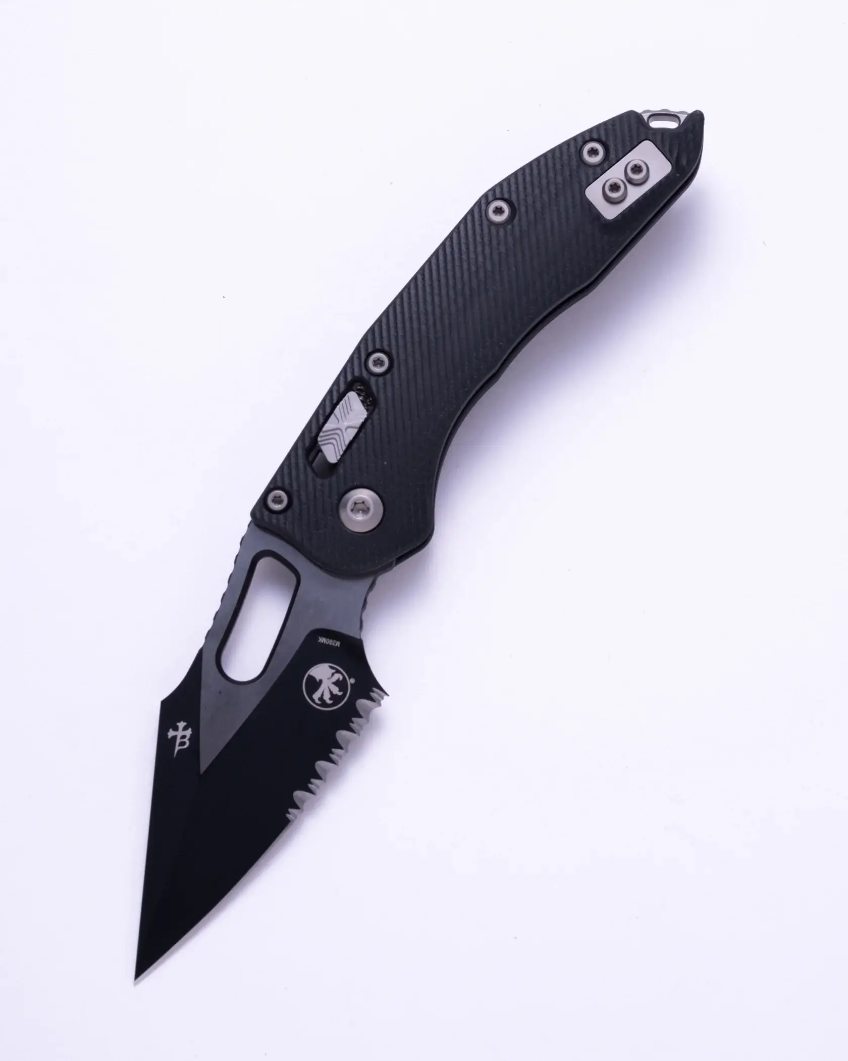 Microtech Stitch Fluted G-10 BLK (169RL-2FLGTBK)