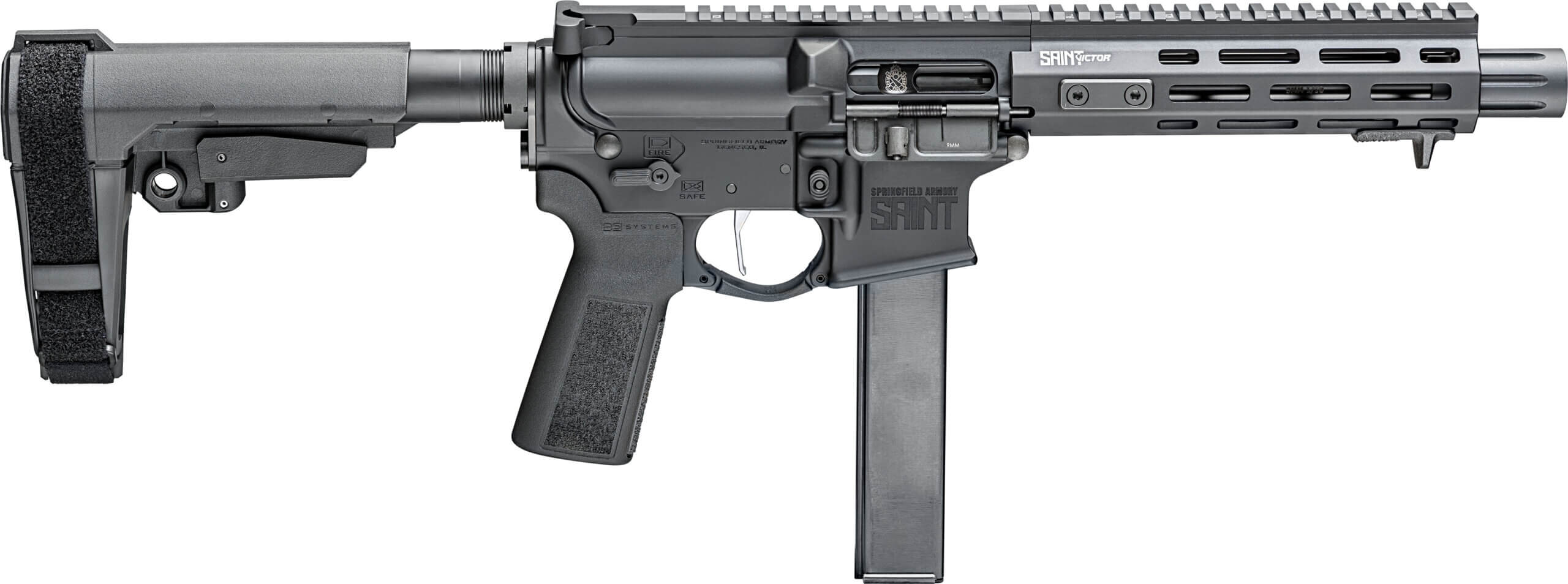 Springfield Armory Saint Victor 9mm AR Pistol (STV98509B)