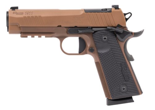 Sig Sauer, 1911 X Carry, Commander Size, 45ACP, Pistol, Coyote (1911XCA-45-CXR3)