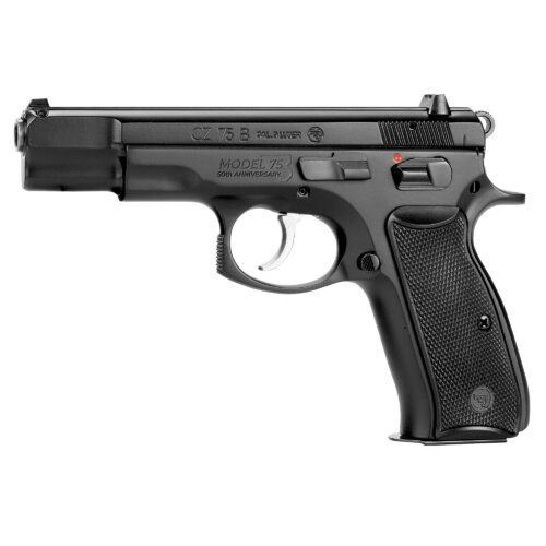 CZ, 75B 50th Anniversary Elite, Double Action/Single Action, Semi-automatic, Metal Frame Pistol, Full Size, 9MM Pistol (91162)