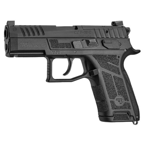 CZ, P-09C Nocturne91660, Compact, 9mm, Optic Ready, Manual Safety, Pistol, Black (91660)