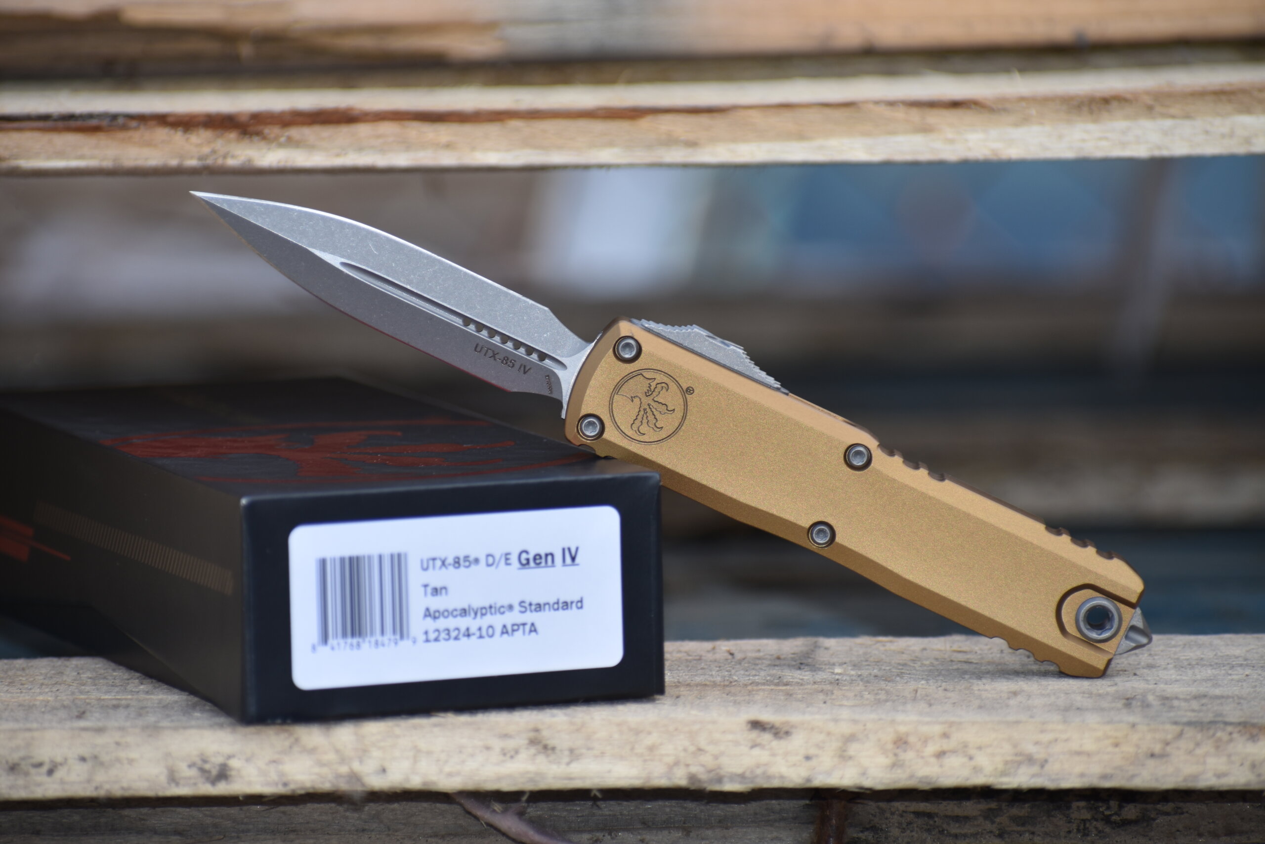 Microtech, UTX-85 GenIV, OTF, Tan (12324-10APTA)