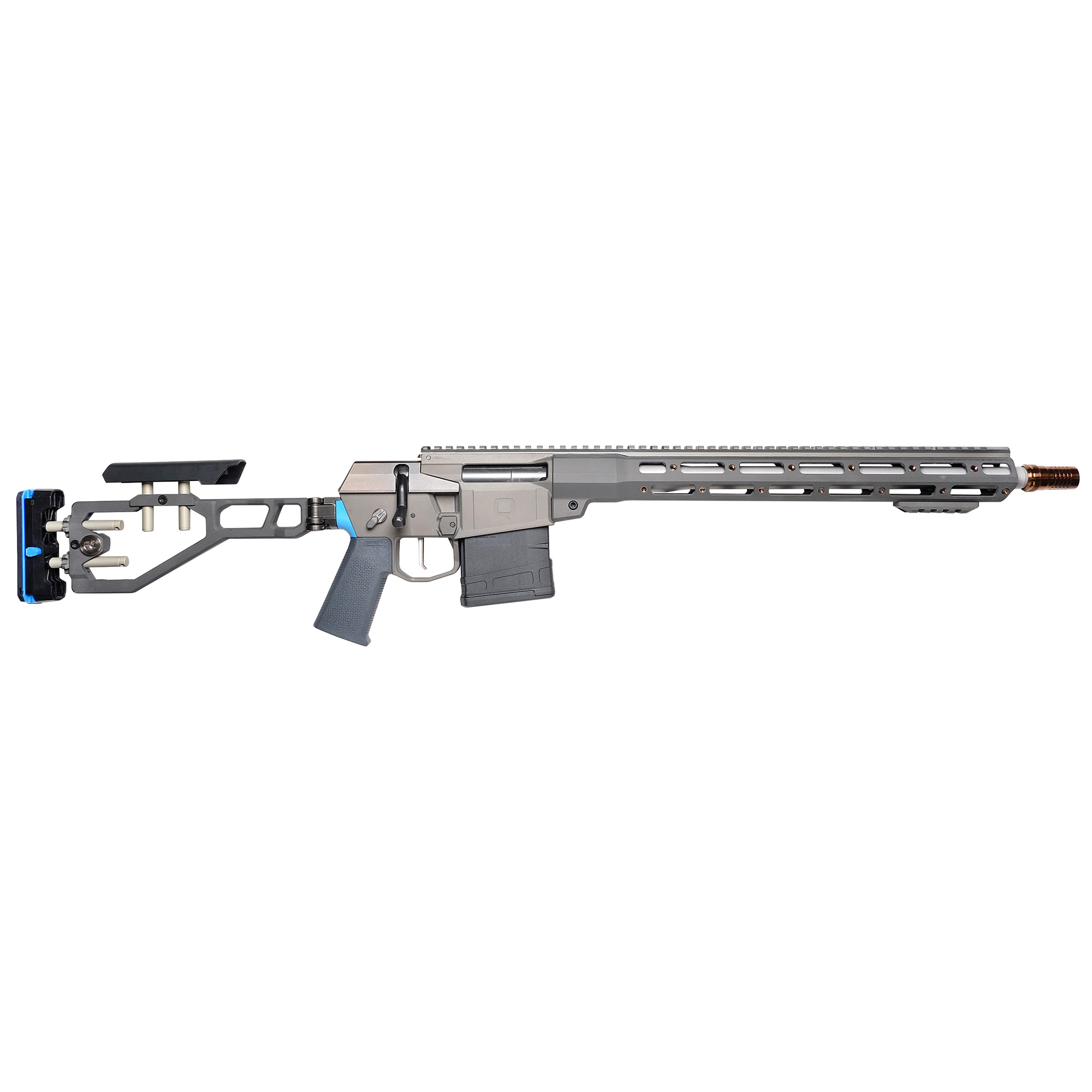 Q, The Fix, Bolt Action, 308 Win, 16", Rifle, Gray (FIX-308-16IN-BLU)