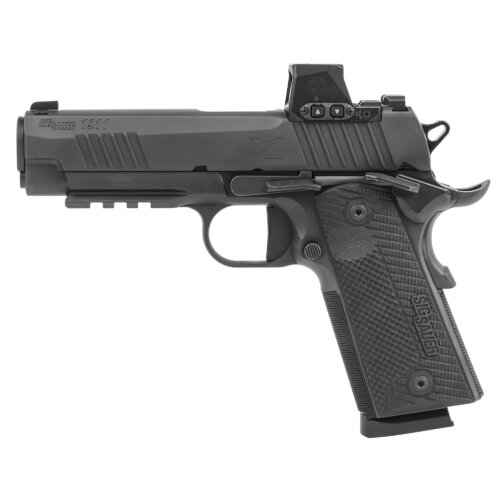 Sig Sauer, 1911 X Carry, Commander Size, 45ACP, 4.25" Barrel, DLC Finish, Black (1911XCA-45-BXR3-RXX)