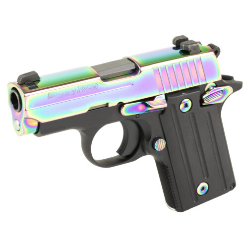 Sig Sauer, P238, Sub-Compact, 380 ACP Pistol, Rainbow Slide (SI238380RBT2)