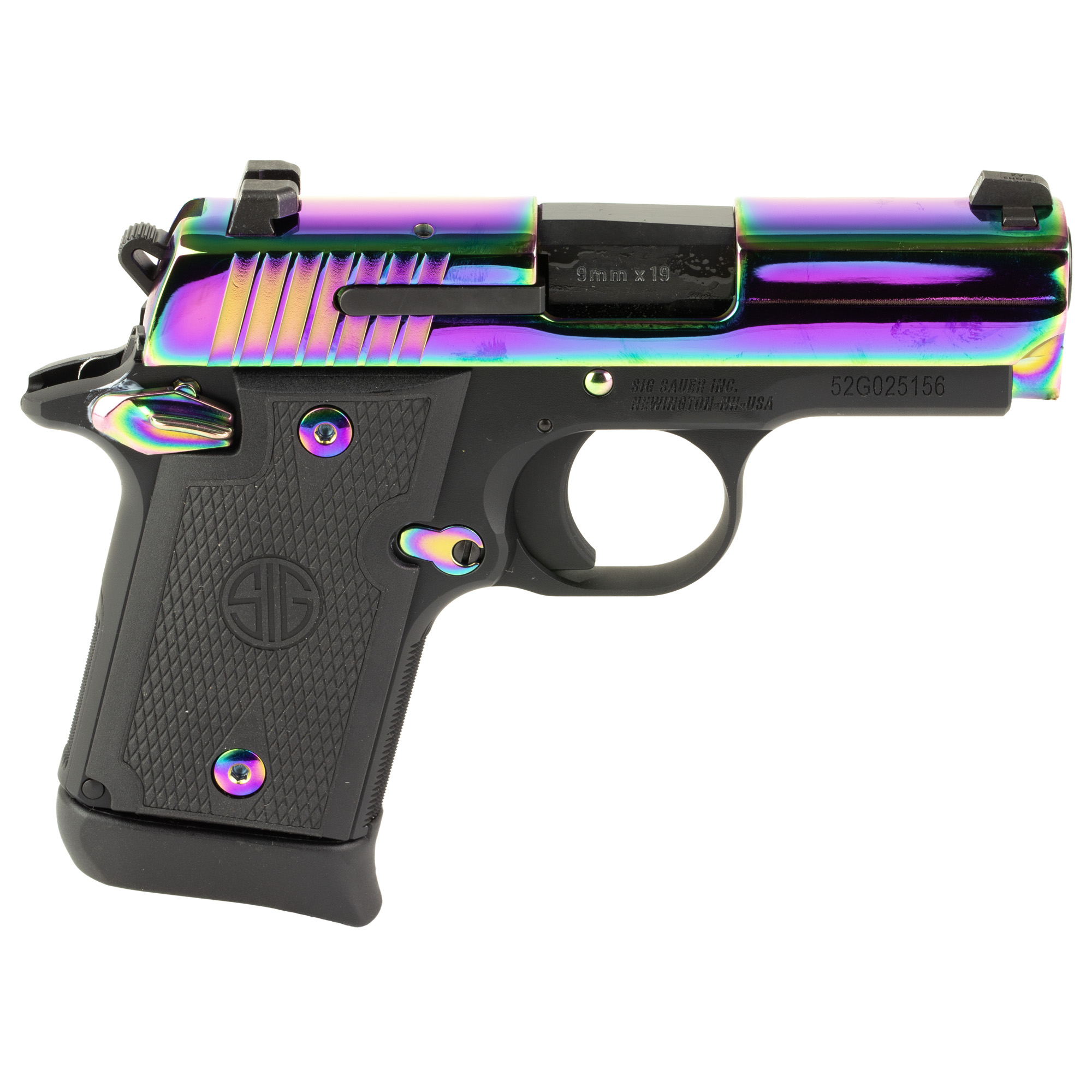 Sig Sauer, P938, 9mm, Pistol (938-9-RBT2-AMBI)