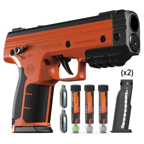 Byrna Technologies LE Kinetic Kit, .68 Cal, Less-Lethal, Orange (LK68300-1-ORN-KINETIC)