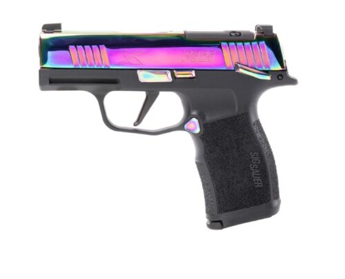Sig Sauer, P365X, 9mm Pistol, Rainbow Titanium (365X-9-RBT-MS)