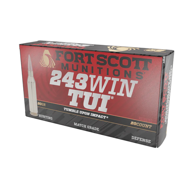 FSM, 243 Win SCS® TUI®, 80Gr Solid Copper Ammo (243-080-SCV)
