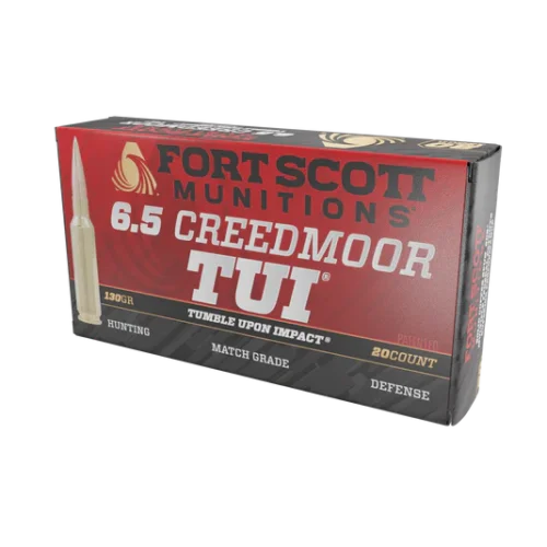 FSM, 6.5 Creedmoor TUI®, 130GR Solid Copper Ammo (6.5CM-130-SCV2)