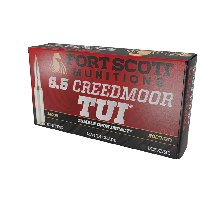FSM 6.5 Creedmoor SCS® TUI®, 140GR Solid Copper Ammo (6.5CM-140-SCV2)