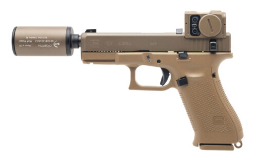 Glock 19x Hush Puppy Kit 9mm Pistol W/ Acro & B&T Silencer (BT-HUSH-PUPPY-KIT-FDE)