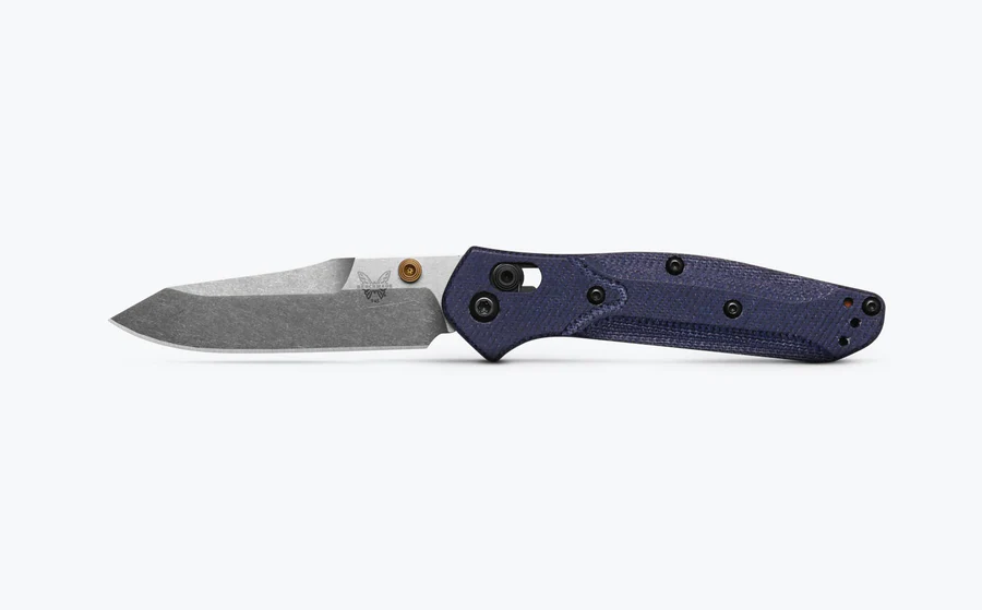 Benchmade, Mini Osborne, Folding Knife, Denim Micarta (945-04) - Image 4