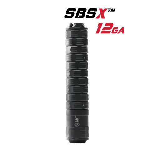 JK Armament, 195 SBSX Breacher, 12Ga Silencer, Black (JK-195SBSX12)