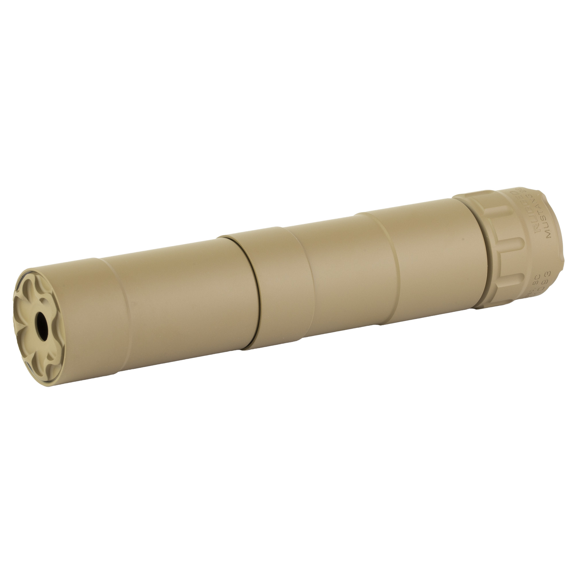 Rugged Suppressors, Mustang22, 22LR Silencer, FDE (P51FDE22)