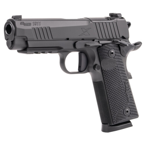 Sig Sauer, 1911 X Carry, SAO, Commander Size, 45ACP, Black (1911XCA-45-BXR3)