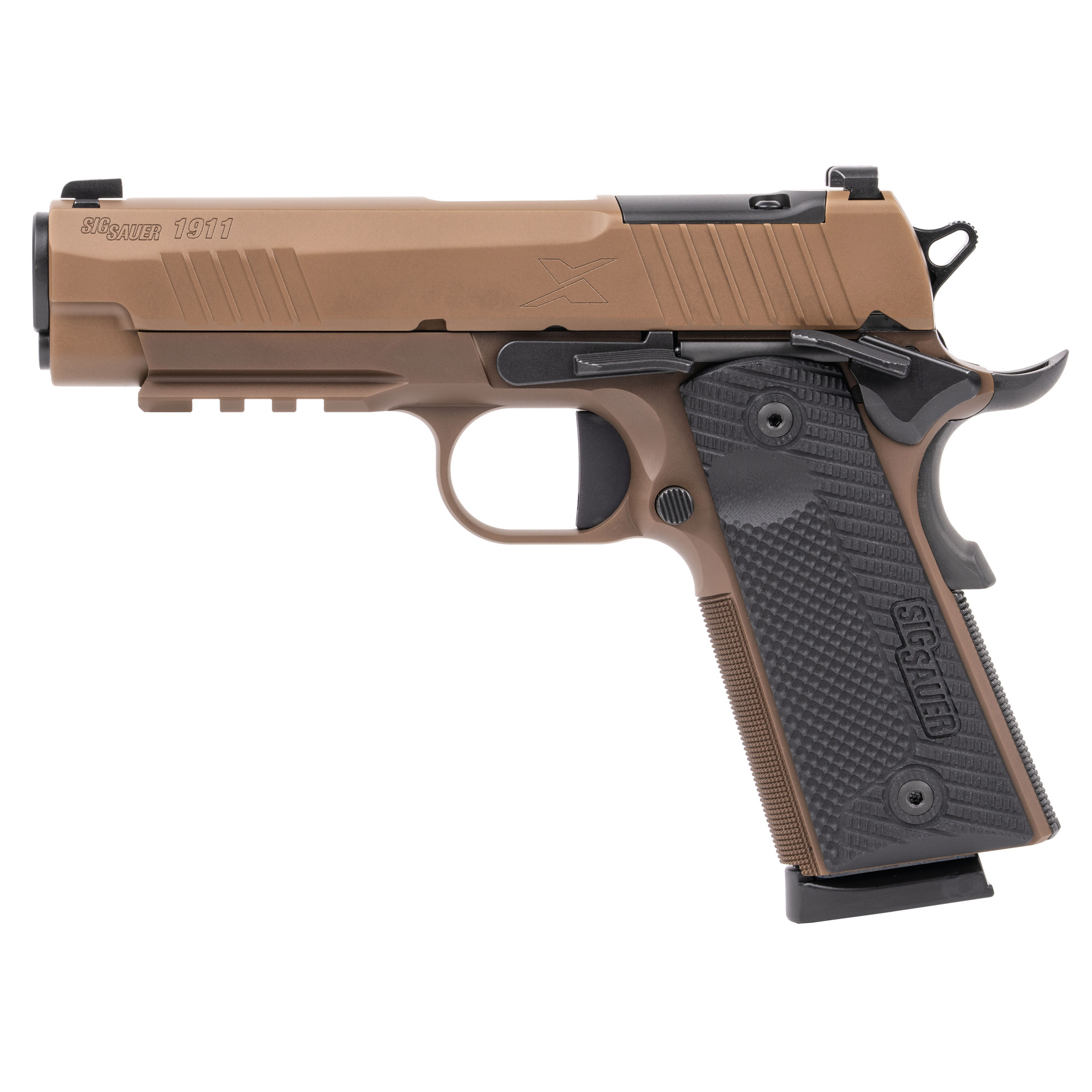 Sig Sauer, 1911 X Carry, SAO, Commander, 45ACP, Coyote (1911XCA-45-CXR3) - Image 2
