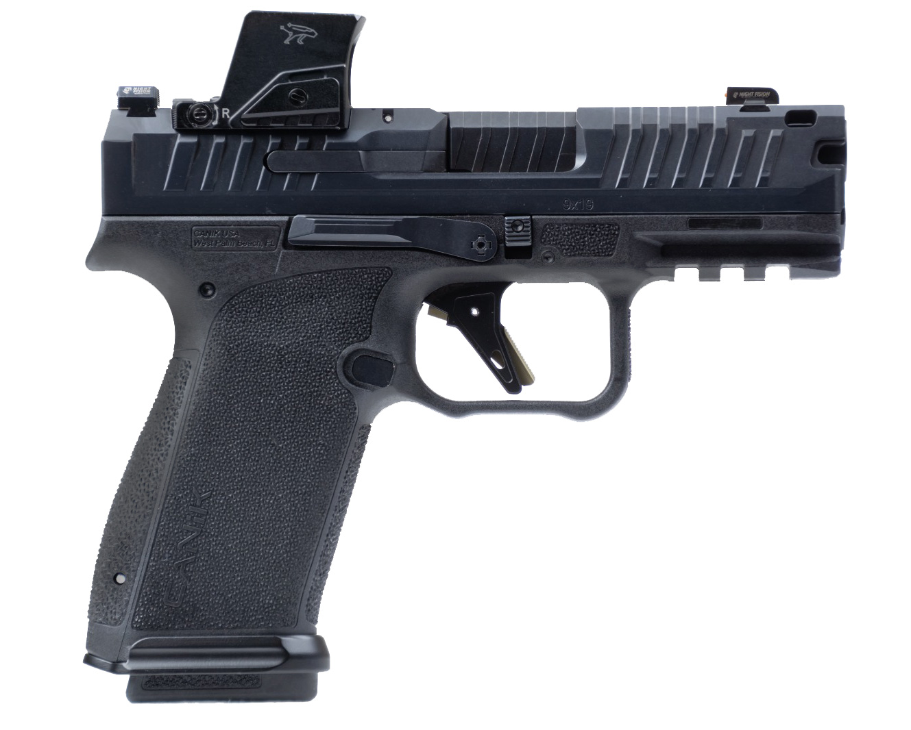 CANIK, METE MC9 Prime, Compact, 9mm Pistol, w/ Mecanik Red Dot, Black (HG8328V-N)