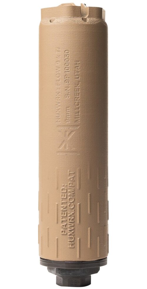 NEW! Huxwrx Flow 9K Ti Silencer, FDE (3475)