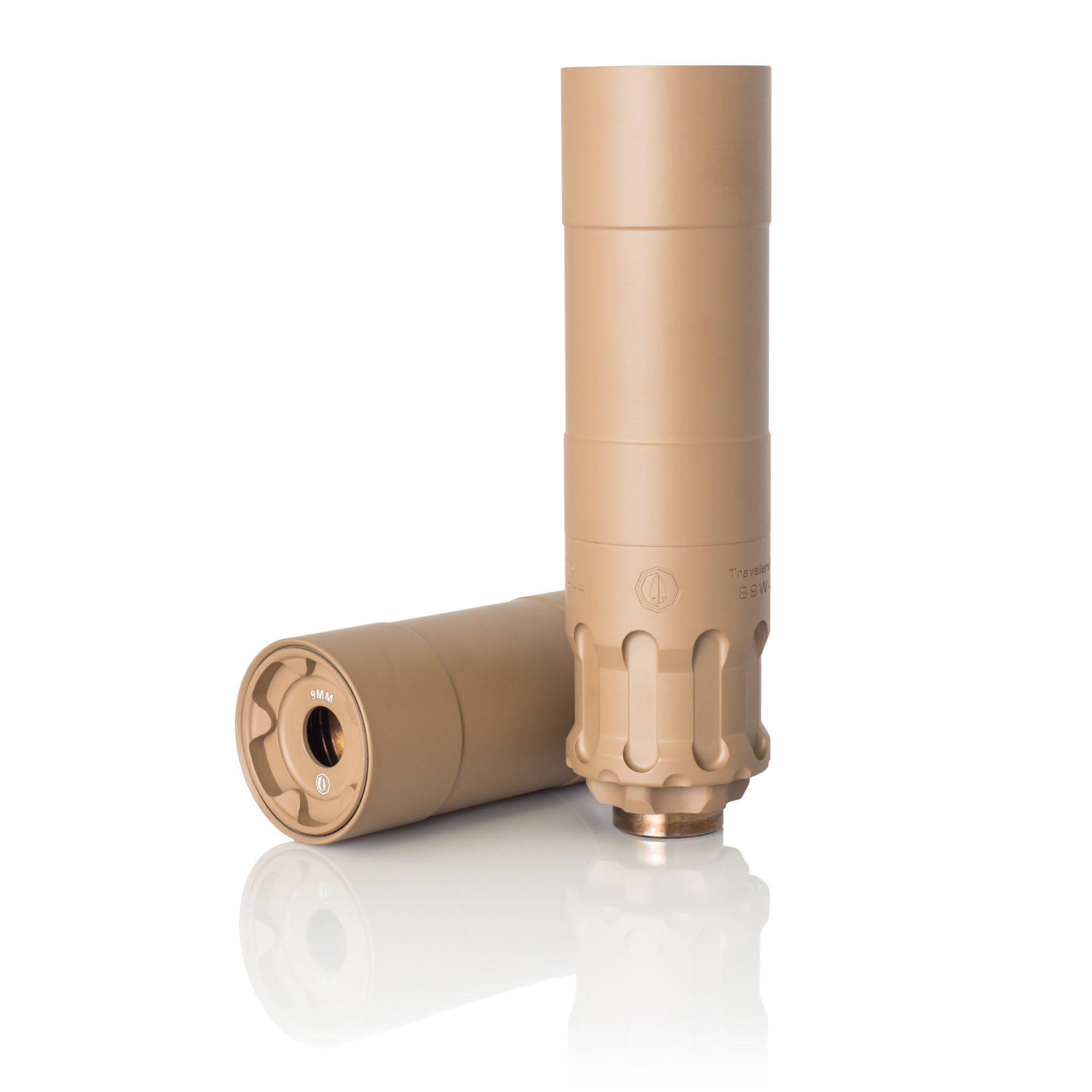 Rugged Suppressors Obsidian9 Silencer, FDE (OBSFDE9)