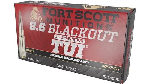 Fort Scott Munitions, TUI 8.6 Blackout 285gr (FSMA86BLK285SCV2SS)