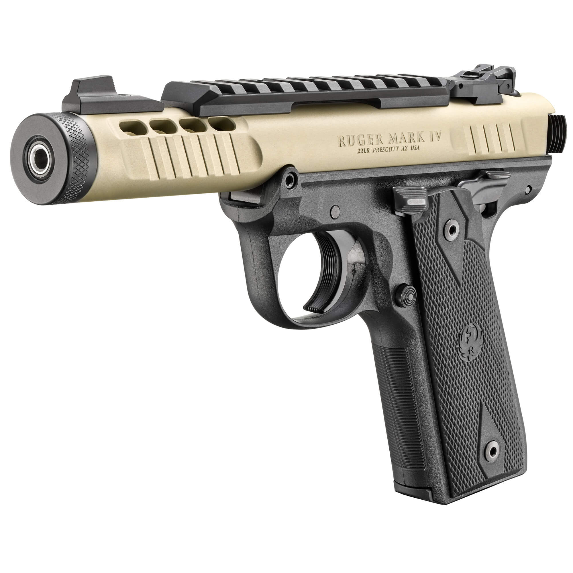 Ruger, Mark IV, 22LR Pistol, Black/Champagne (43955) - Image 3