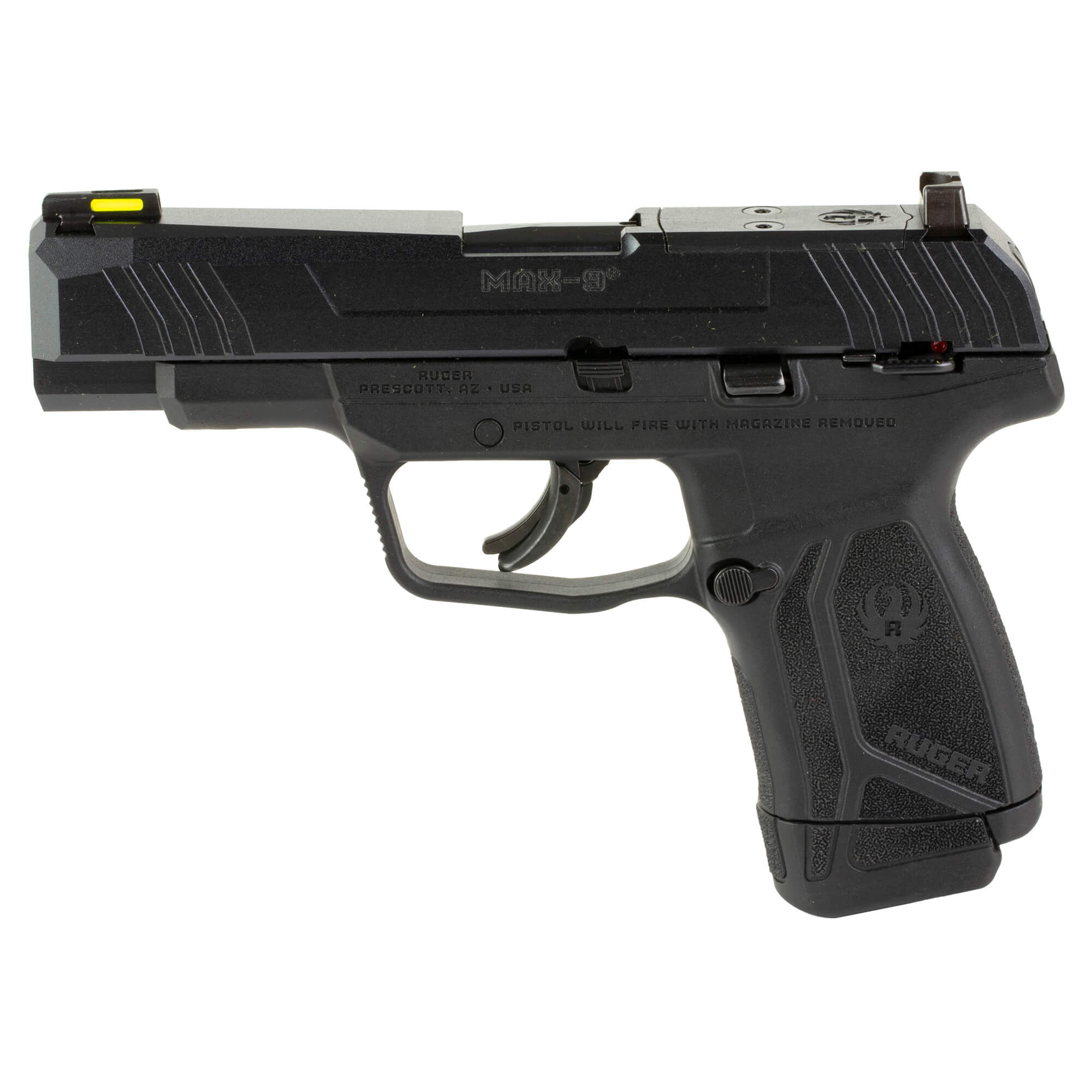 Ruger, MAX-9, 9mm Pistol, 4" Sub-Compact, Black (RUMAX-9-LONG) - Image 2