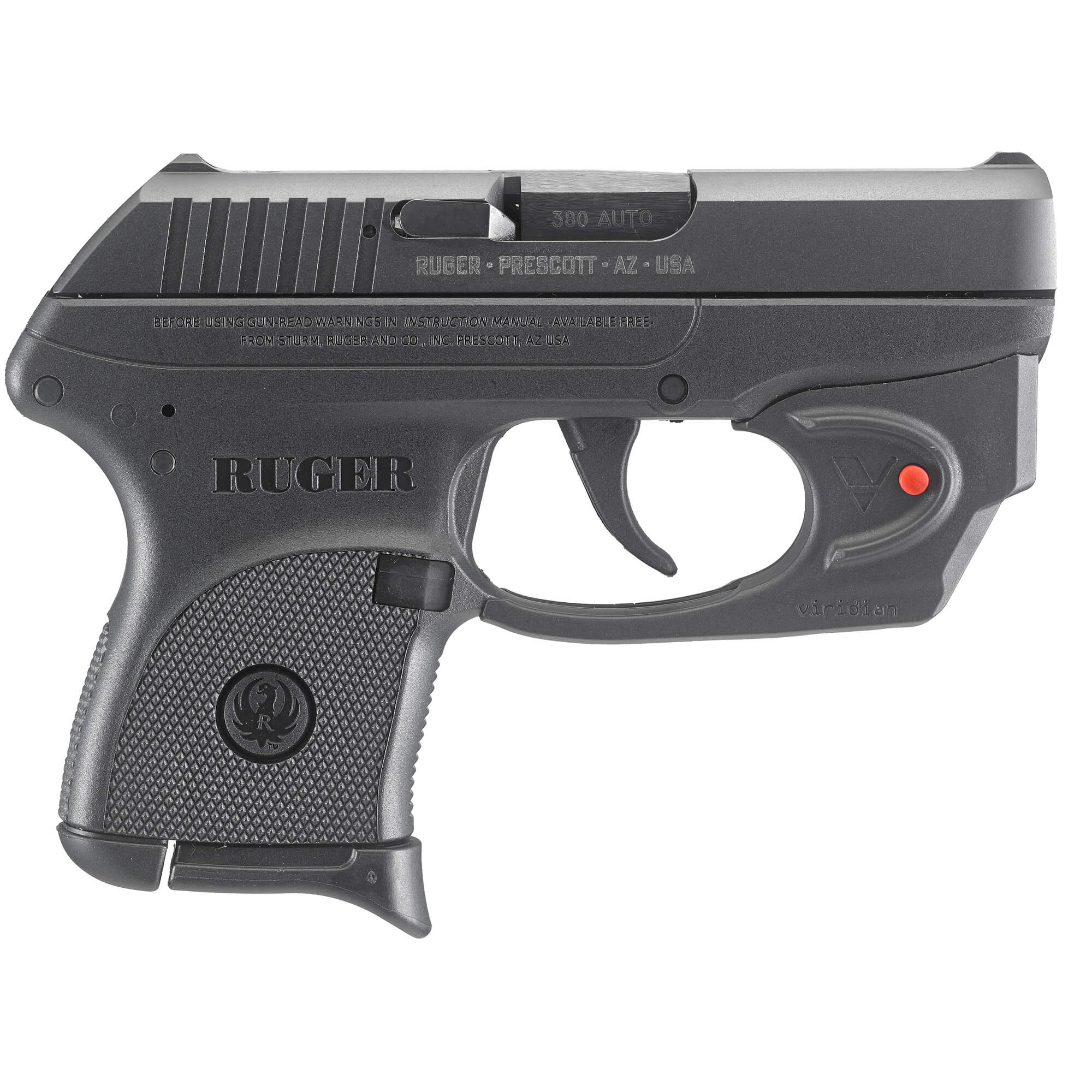 Ruger, LCP, 380 ACP Polymer Frame Pistol, Sub-Compact, Black (RULCP-VL) - Image 2