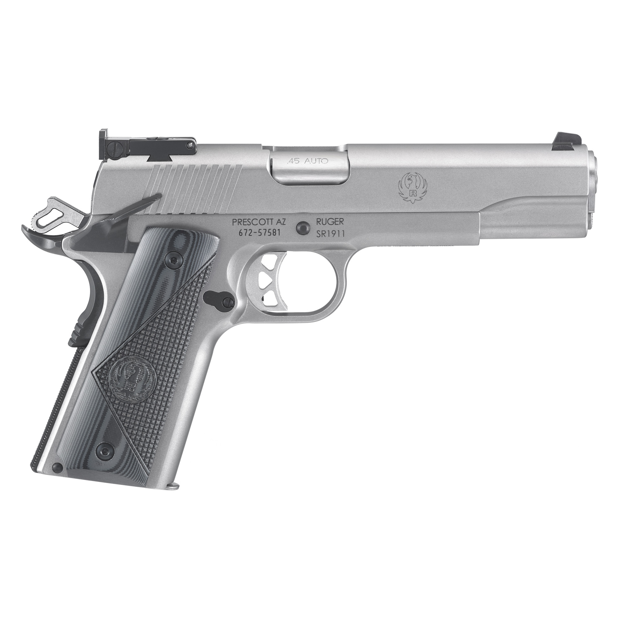 Ruger, SR1911 Target, Metal Frame Pistol, Full Size, 45 ACP (RUSR1911-AS)