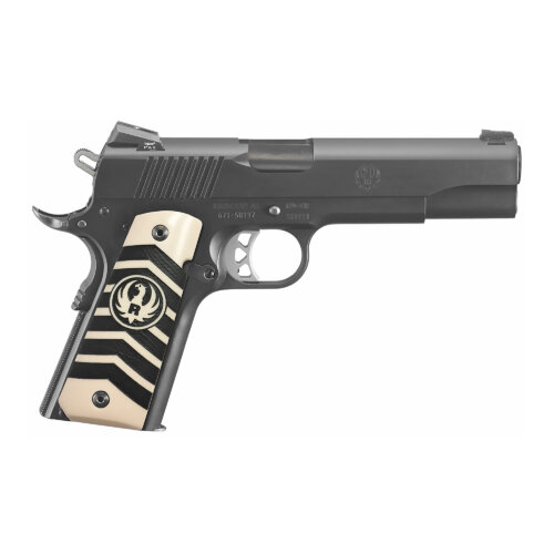 Ruger, SR1911, Metal Frame 10mm Pistol, Full Size, Black (RUSR1911-10-NW)