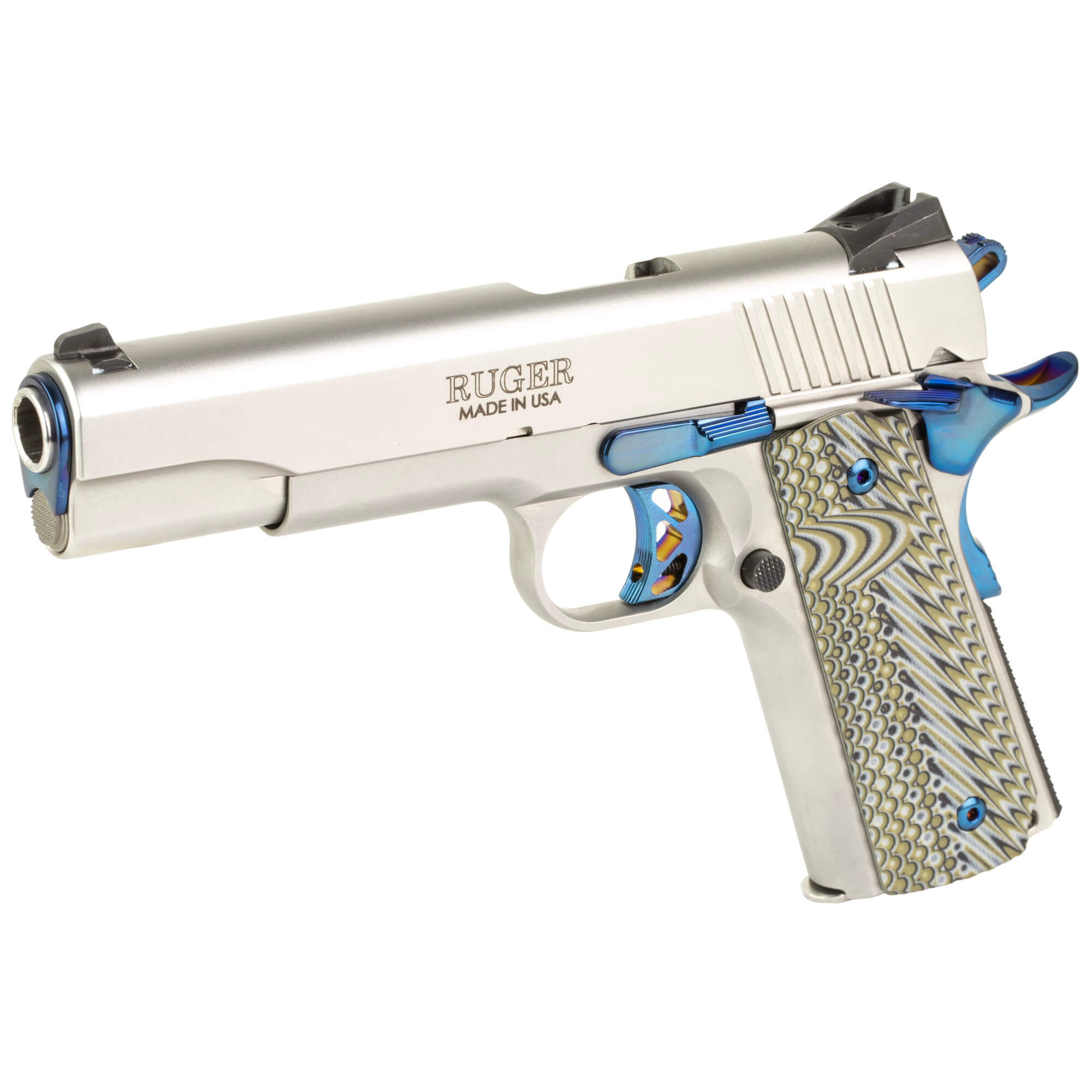 Ruger, SR1911, 45 ACP Metal Frame Pistol, Full Size, Stainless (RUSR1911-BPVD) - Image 4