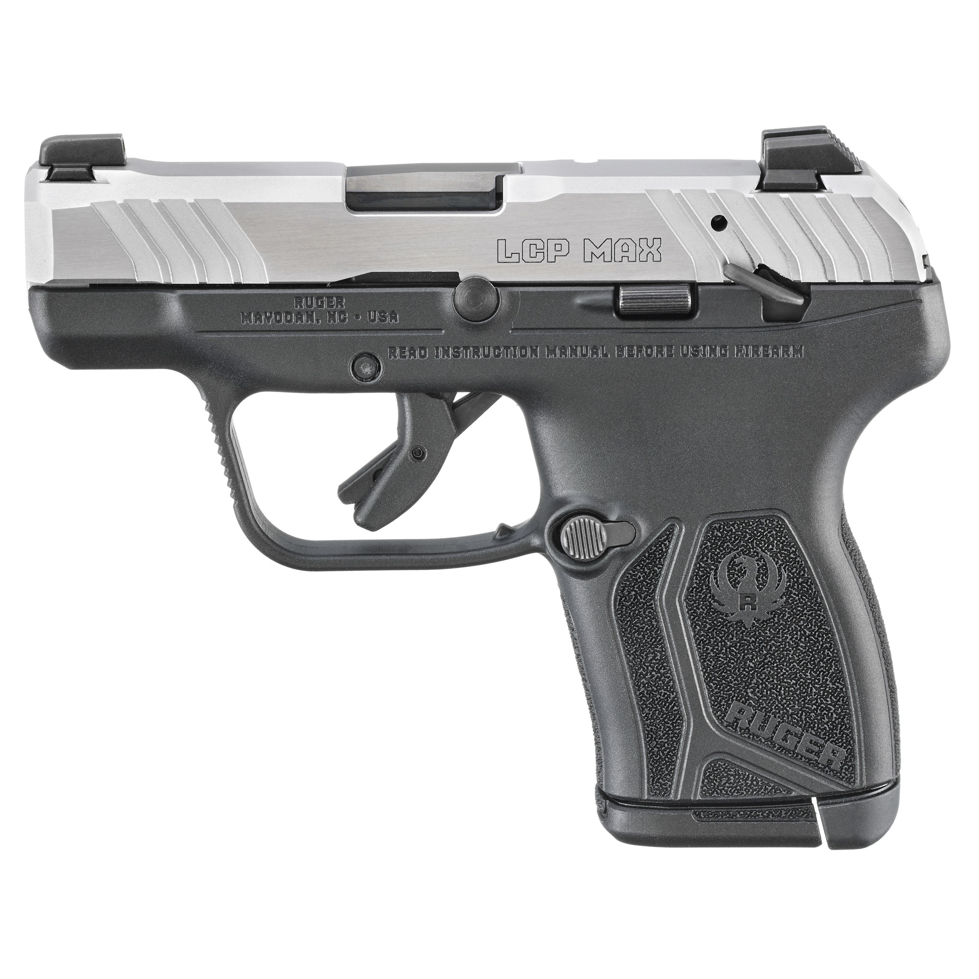 Ruger, LCP MAX, Compact, 380ACP, MTS, Black/Silver (RULCP-MAX-MS)