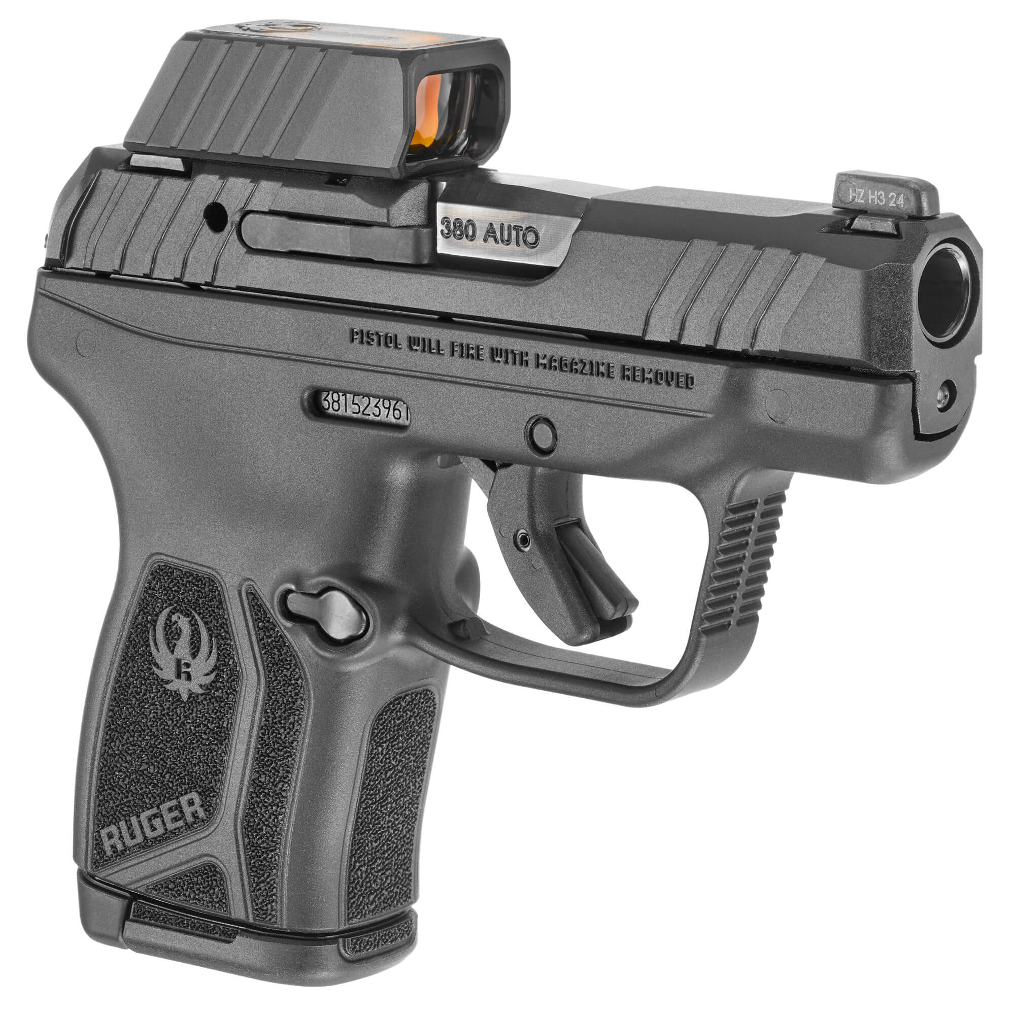 Ruger, LCP MAX, Compact, 380 ACP, ReadyDot Micro Reflex, Black (RULCP-MAX-RD)