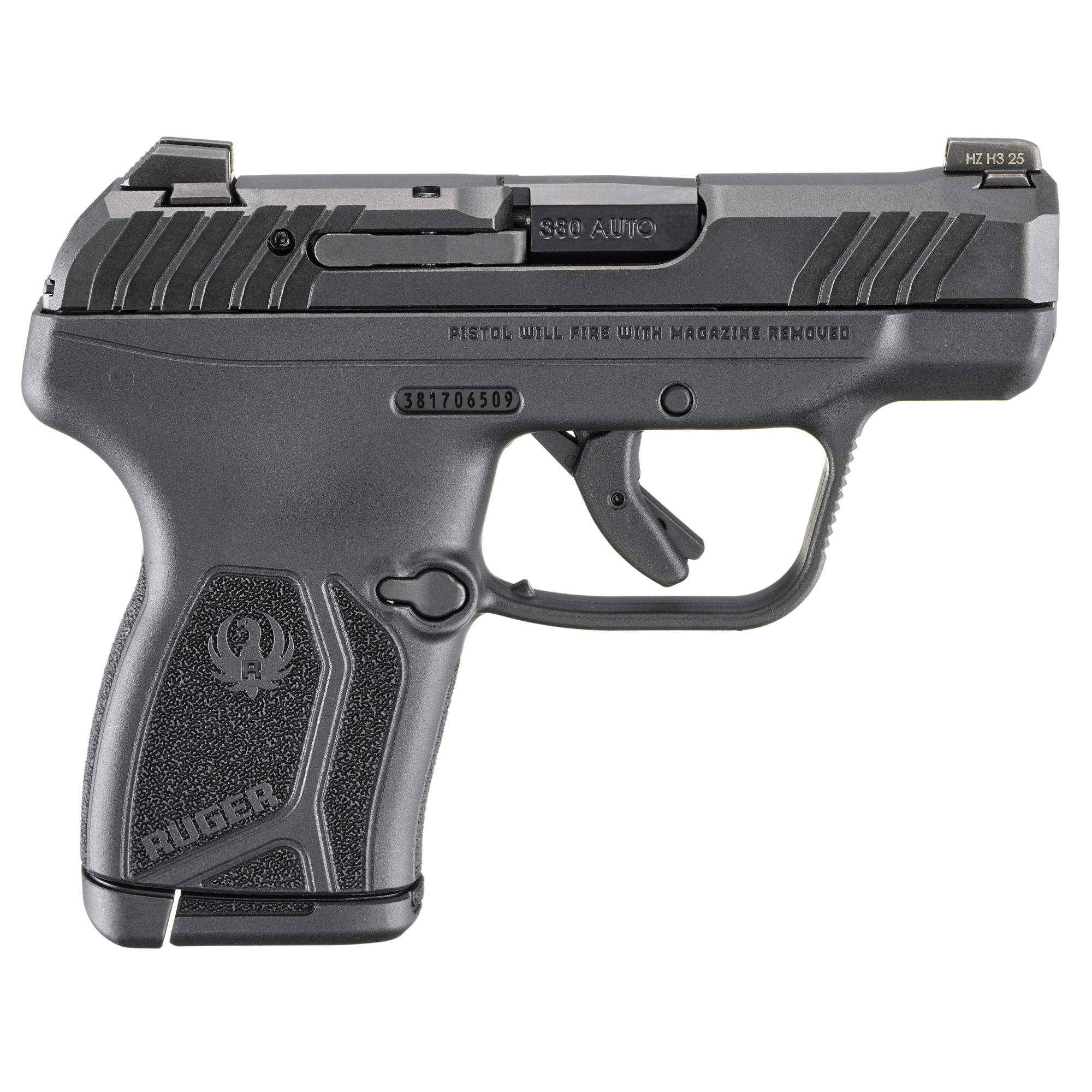 Ruger, LCP MAX, Compact, 380ACP Pistol, Manual Thumb Safety (13760)