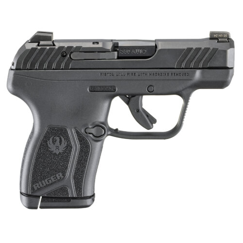 The Ruger LCP MAX fits 10+1 rounds into the same footprint as the LCP II. It is smaller than every micro-9 pistol available, expanding the options for comfortable and convenient concealed carry. The LCP MAX pistol's double-stack magazine feed lips are optimized to reliably feed the wide variety of modern .380 Auto ammunition available. The LCP MAX is fitted with a tritium front sight with a white outline. Rear drift-adjustable sights make accurate fire easier than ever. The medium-textured grip frame provides easy reach to the Secure Action trigger.
