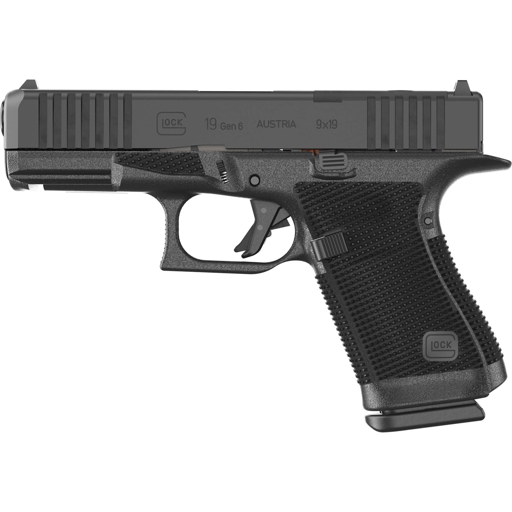 GLOCK, 19 Gen 6, Compact 9mm Pistol, Black (P61950203) - Image 3