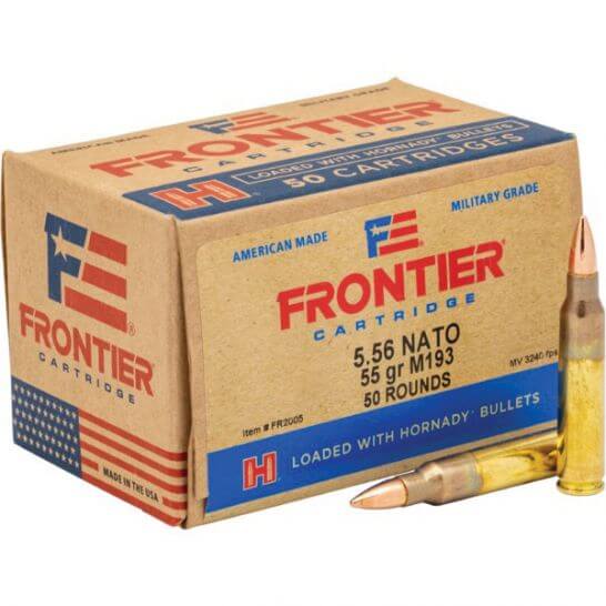 Hornady Frontier, 5.56NDATO, 55GR, FMJ - 50RD Box (FR2005)