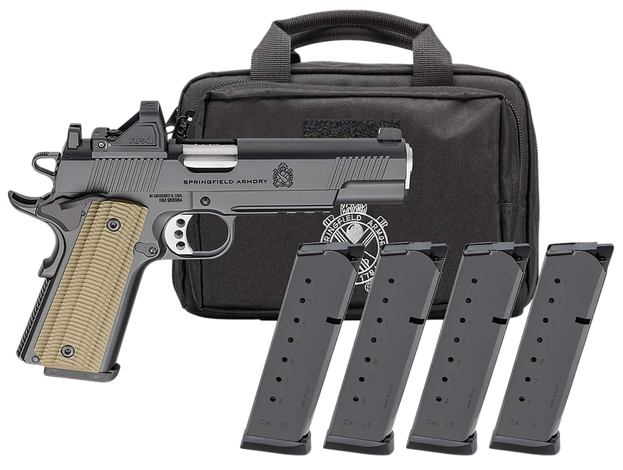 Springfield Armory, Operator AOS 1911, OR VZ G10 Grips, 45ACP, Pistol (PO9230AOS-PAC)