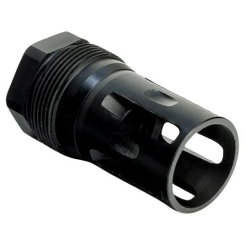 Method Dynamics, Flash Drive Flash Hider, 5/8-24, Cage, Black (610111-B)