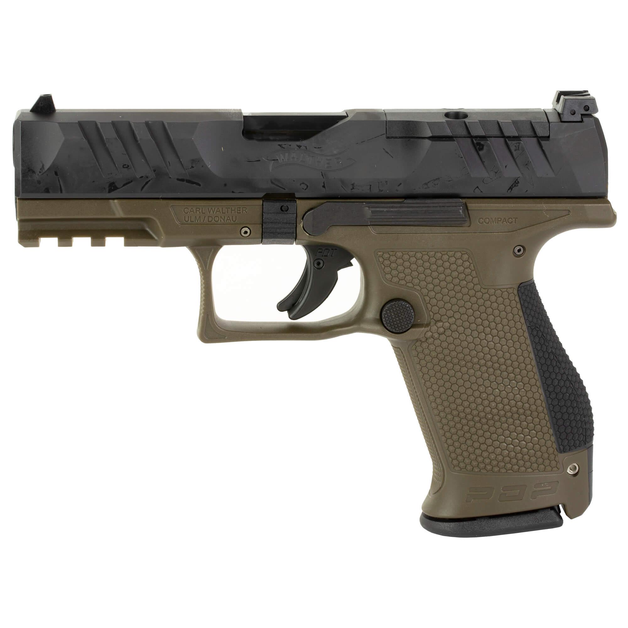 Walther PDP 9mm Pistol, 4" BLK/Green (2858428)