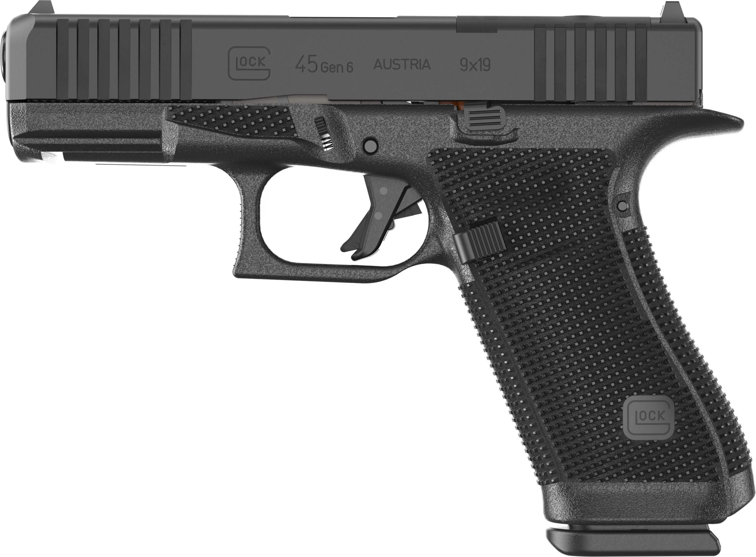 Glock, G45, Gen6, 9mm Pistol, Optics Ready (U64550203)