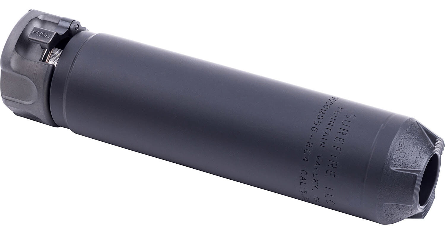 Surefire, SOCOM556-RC4, 5.56 Silencer, w/ Fast-Attach Mount , Black (SOCOM556-RC4-BK)
