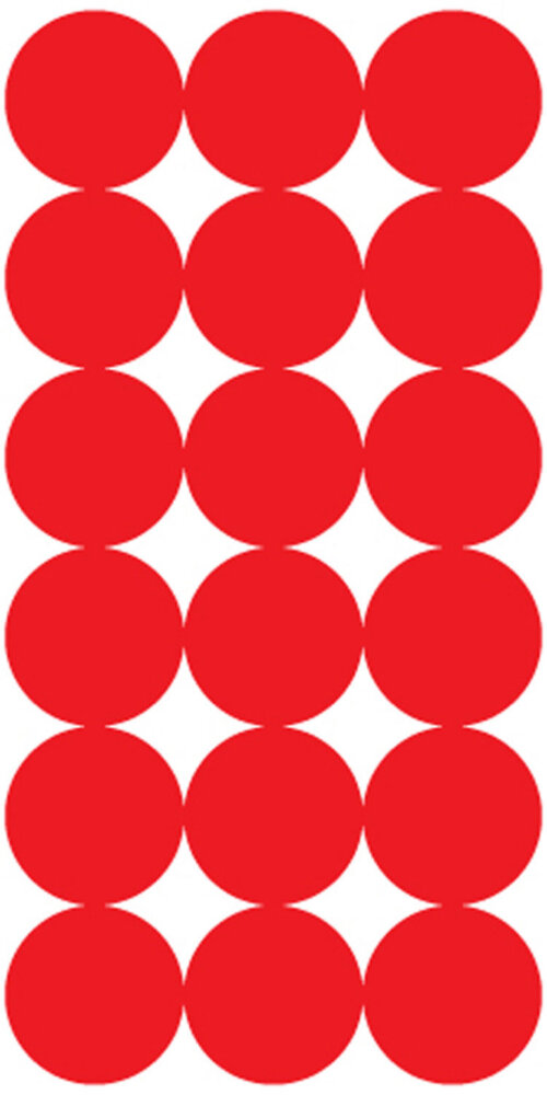 Pro-Shot P432M SplatterShot Repair Pasters Red 1" Self-Adhesive 432 Pasters