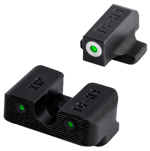 TruGlo TG231G1AC Tritium Pro  Black | Green Tritium Orange Outline Front Sight Green Tritium Rear Sight