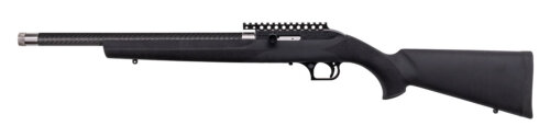 Magnum Research SSH22GT Magnum Lite SwitchBolt Full Size 22 LR 10+1 16.50" Black Anodized Carbon Steel/Threaded Barrel, Black w/Integral Scope Base Receiver, Black Fixed Hogue OverMolded Stock, Right