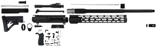 TacFire SSRK65CRDLPK20BN AR Build Kit  Sports South Exclusive 6.5 Creedmoor AR-Platform Black Nitride 5/8"x24