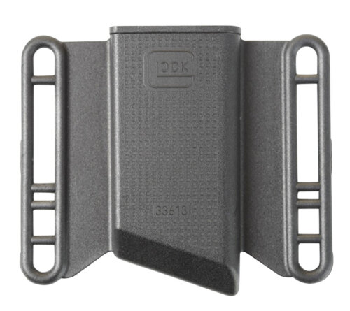 Glock MP033613 Mag Pouch OWB Black Polymer, Belt Slide Mount Up To 2.25" Wide, Fits Glock 43 Magazines Only